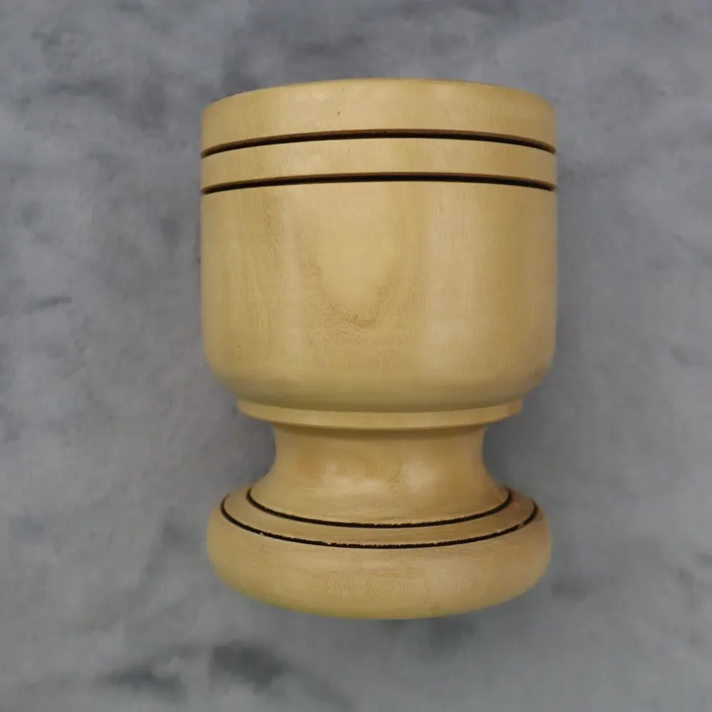 Mortar and Pestle Wooden Medium 5in Tall 3in Bowl Diameter